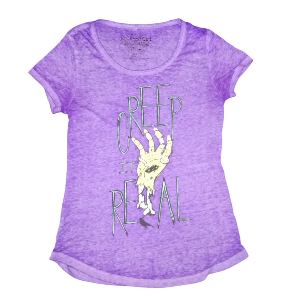"Creep It Real" Rocker Girl Halloween Shirt